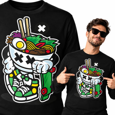 LONGSLEEVE ANIMOWANY  RAMEN STYLE